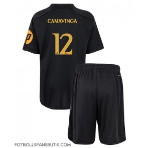 Real Madrid Eduardo Camavinga #12 Replika Tredje Tröja Barn 2023-24 Kortärmad (+ Korta byxor)